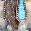 Premium Horse Show Saddle Tack Western Leather Headstall Breast Collar