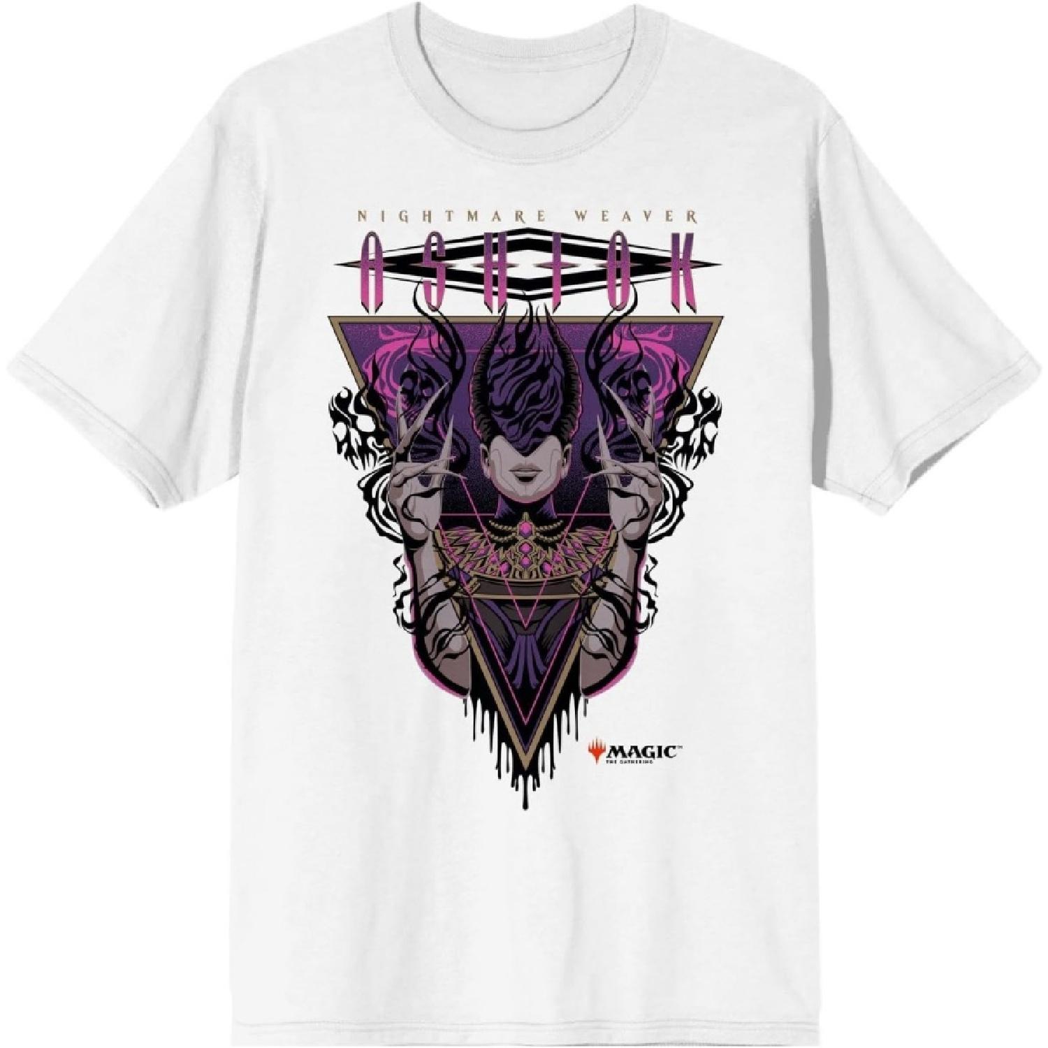 

Bioworld Magic_ The Gathering Ashiok, Nightmare Weaver White T-Shirt XXXXXL білий