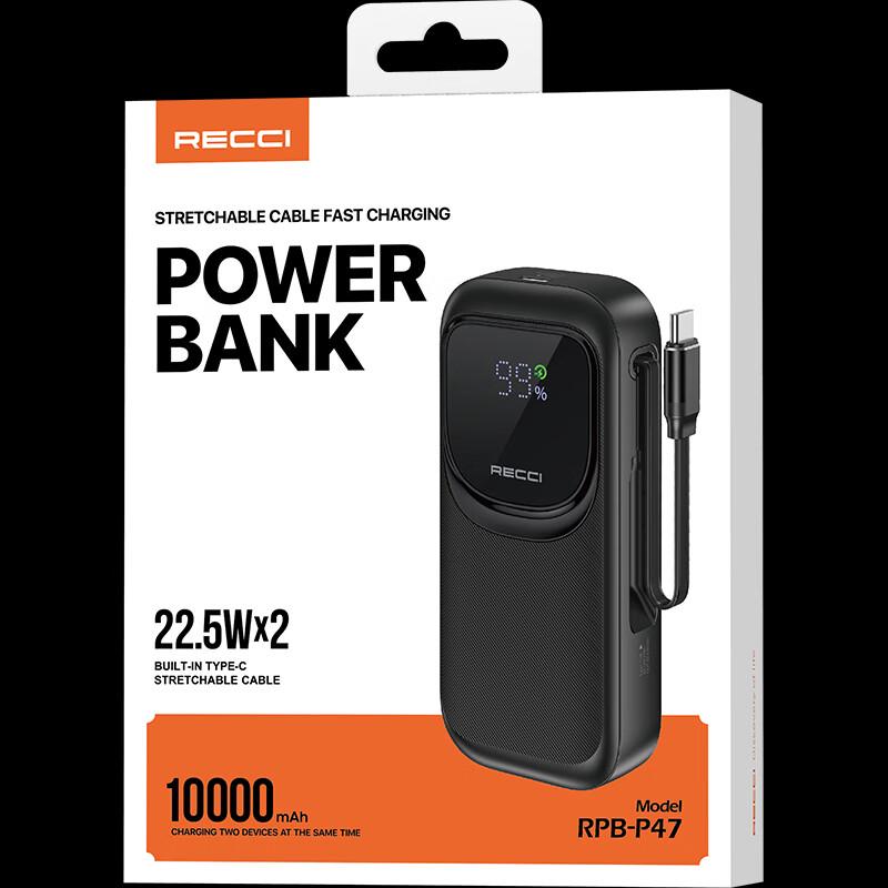 Recci RPB-P47 10000mAh Fast Charging Power Bank