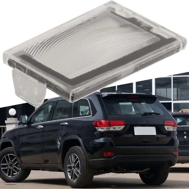 Rear License Plate Lamp Cover Precise Fit High Brightness IP67 Waterproof Polycarbonate Housing 68020954AB 68020955AB