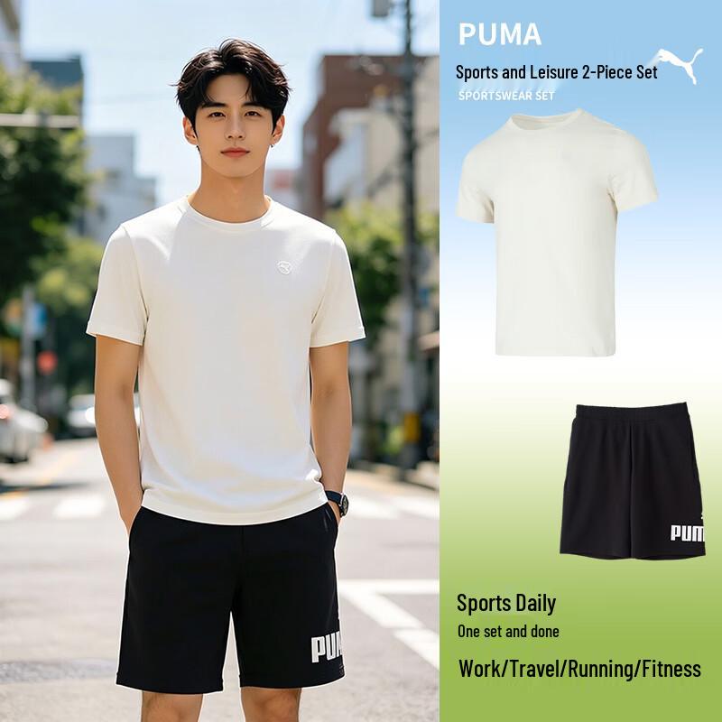 PUMA Men s Short Sleeve  Shorts Sport Set XXL