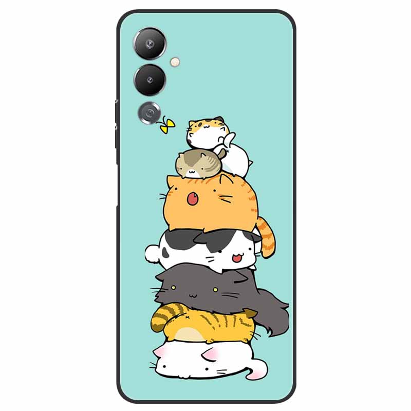 For Tecno Pova 4 Case LG7n Lovely Fashion TPU Silicone Cover for Tecno Pova 4 Phone Cases Pova4 Shockproof Soft Shell Funda Cute