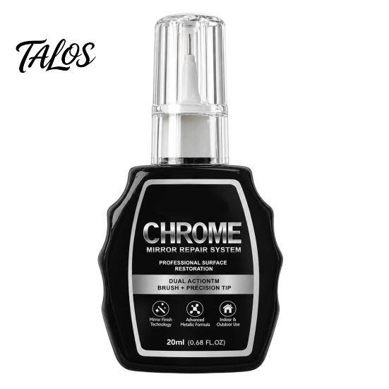 Miniature Painting Brushes Chrome Repair Pen, Car Wheels Rims Touch Up Paint Rim Tool Portable Surfaces Restoration for Automotive Trim Quick