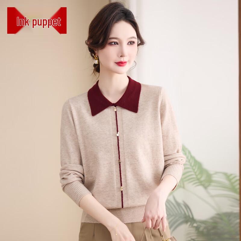 

Mo ou Women s Turn-down Collar Knit Sweater XL