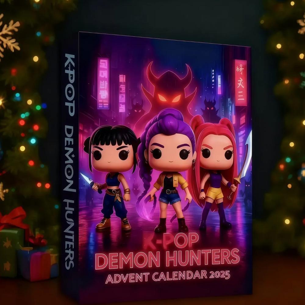 Kpop Demon Hunters Advent Calendar  K Pop Demon Hunters Advent Calendar Acrylic Figures 2d Figures Flat Figures Figurines