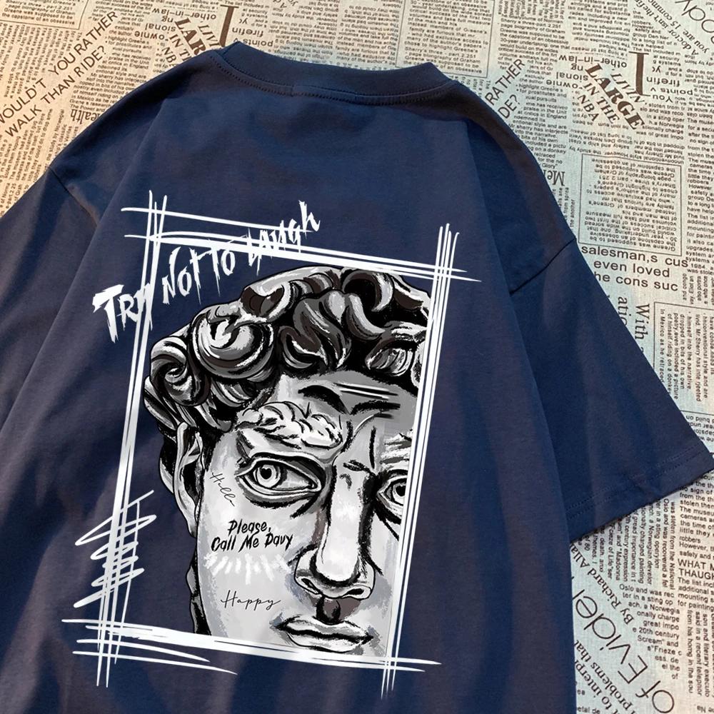 Tay Not To Lauge Art Print Tshirts Men Women Cartoon Cotton T-Shirts Cotton Summer Fashion Tee Clothes Casual O-Neck Tshirt