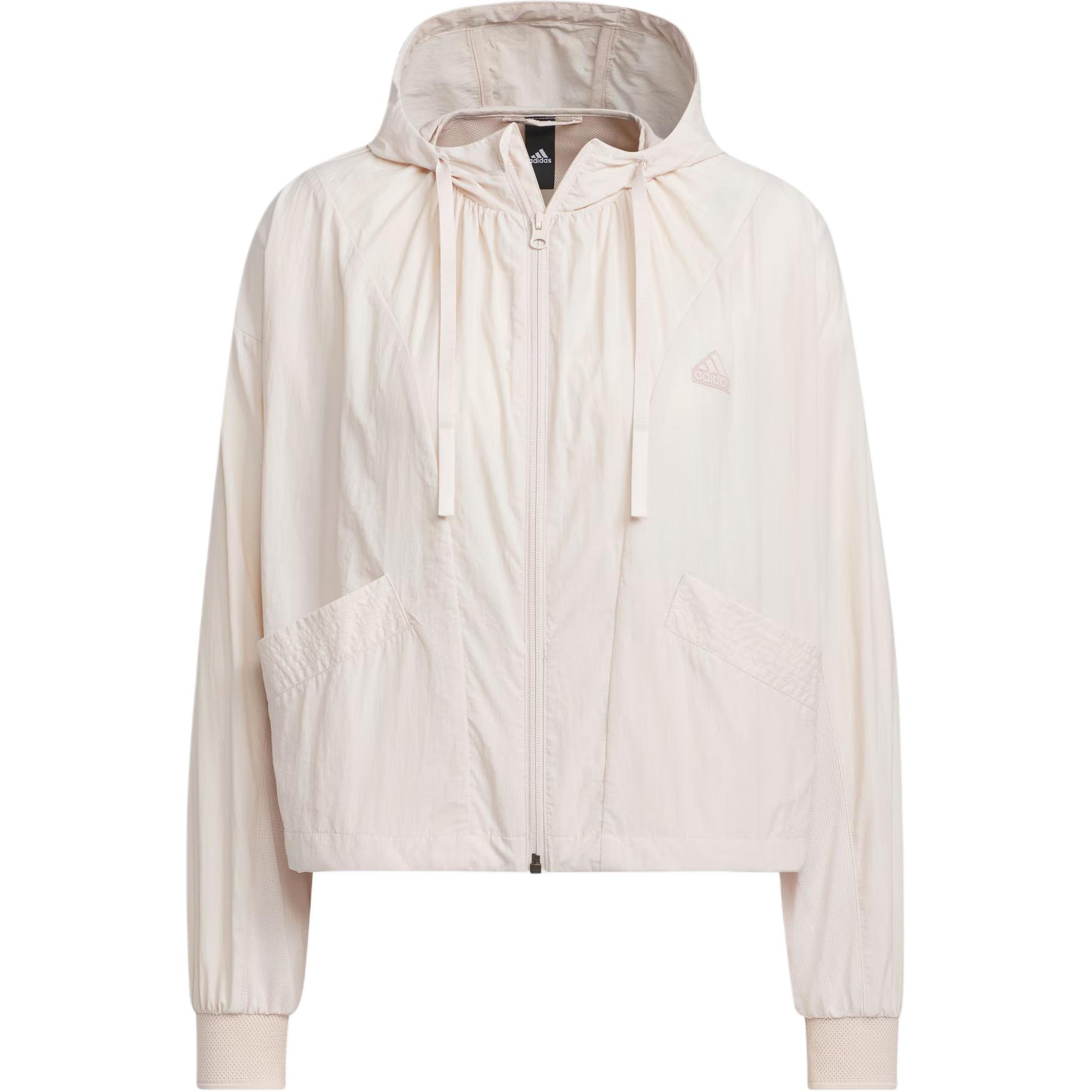 

Adidas Женская куртка Fustl 6, однотонное пальто с капюшоном и застежкой-молнией, длинные рукава, женские куртки, фиолетово-розовый цвет IT4390 S