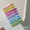 10Pcs Colorful Nonslip Hair Clips Matte Wavy Design Hairclip Styling Accessories Cute Barrettes Headwearfor Daily Makeup Travel