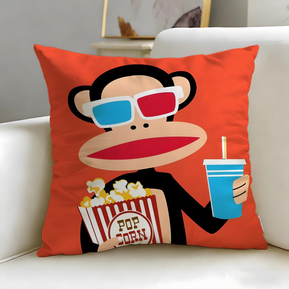 classic brand Paul Frank Cushion Cover Soft  EasyWash Pillow Case  Versatile for Couch Bed Travel and Office