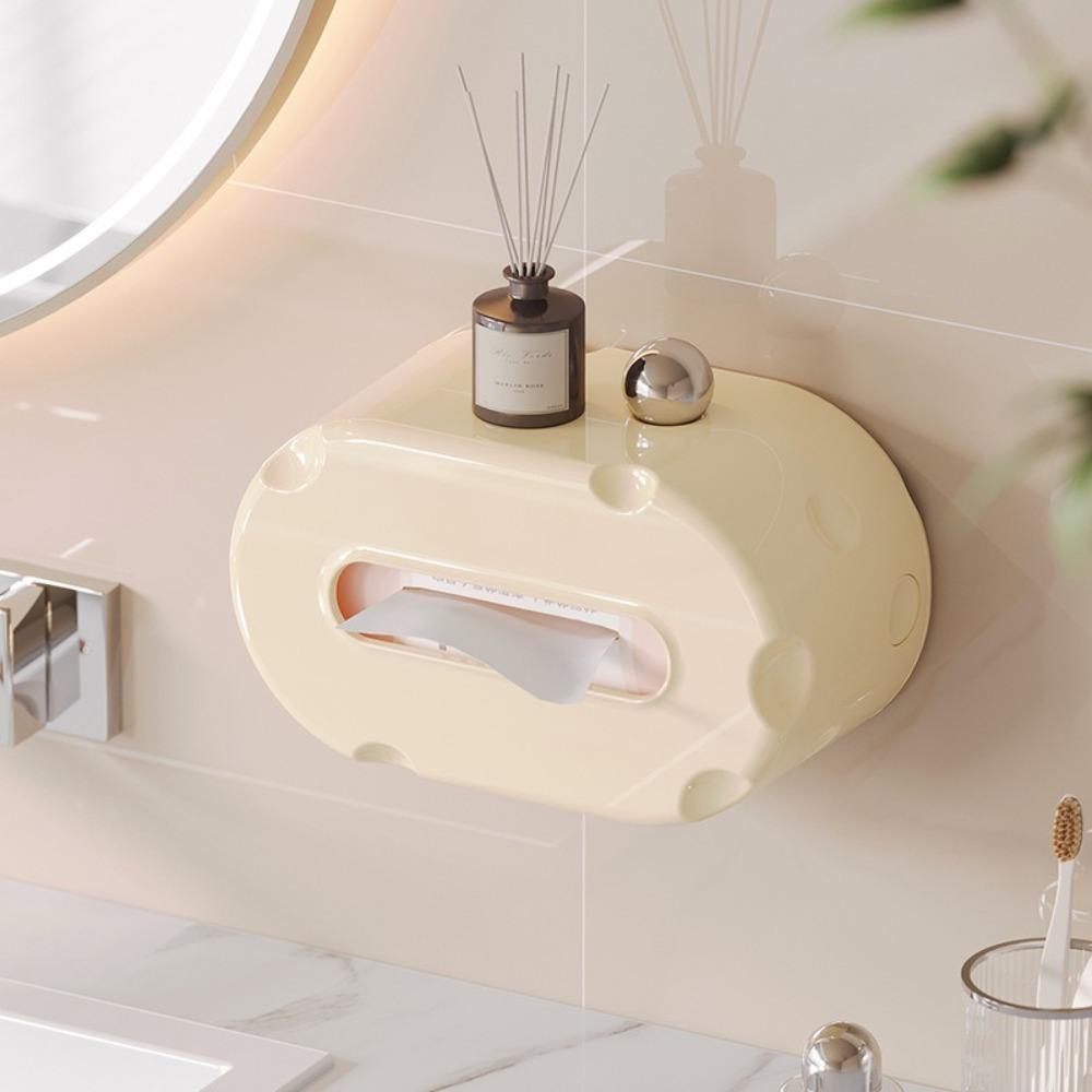 Cheese Shaped Paper Drawer Box Creative Napkin Storage Box Durable Tissue Box Holder  Household