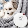 Pet Paw Print Christmas Ornament Kit 2 Pcs Dog/Cat DIY Hanging Souvenir with Customization Tools And Display Stand Clay Pawprint Keepsake Lover