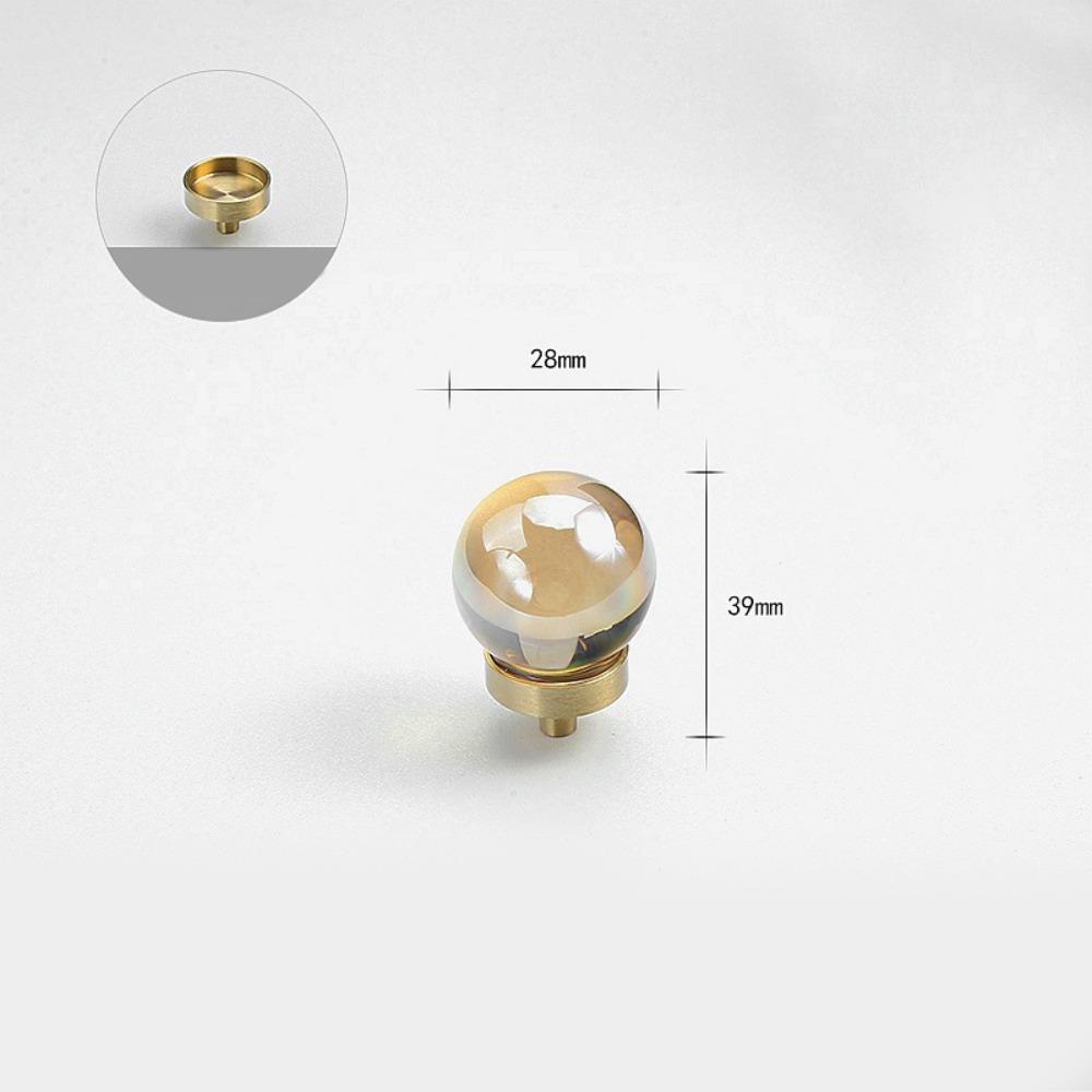 Gold Grey Transparent Crystal Cabinet Knobs Durable Excellent Design Crystal Knobs Furniture Dresser Knob for Kitchen Bathroom