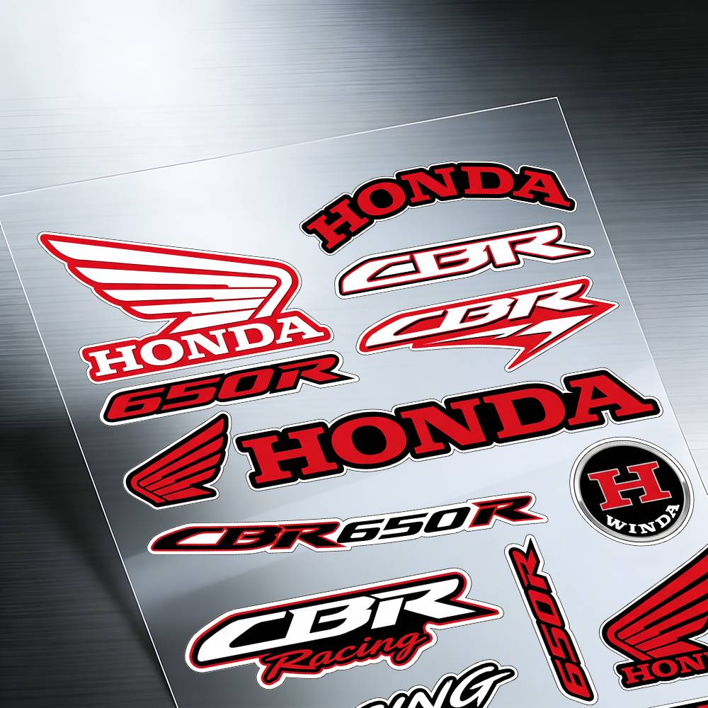 FOR HONDA CBR650R Reflective motorcycle stickers, 3M safety warning at night in the dark scooter helmets TP6