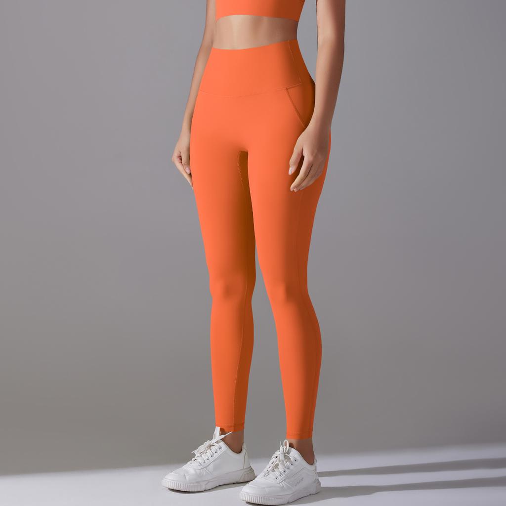 Auroth Candy Colour Yoga Leggings Women High Waist Gym Sports Tights Stretchy Push Up Exercise Fitness Pants