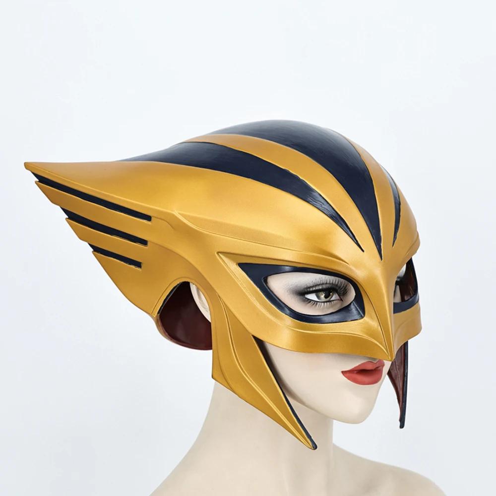 Cosplay Costume Superman Hawkgirl Helmet Mask Shiera Sanders Superhero Halloween Masquerade Carnival Helmet Props for Women