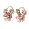 New Enamel Geometric Flower Stud Earrings Women's Fashion Simple Irregular Flower Summer Versatile Earrings
