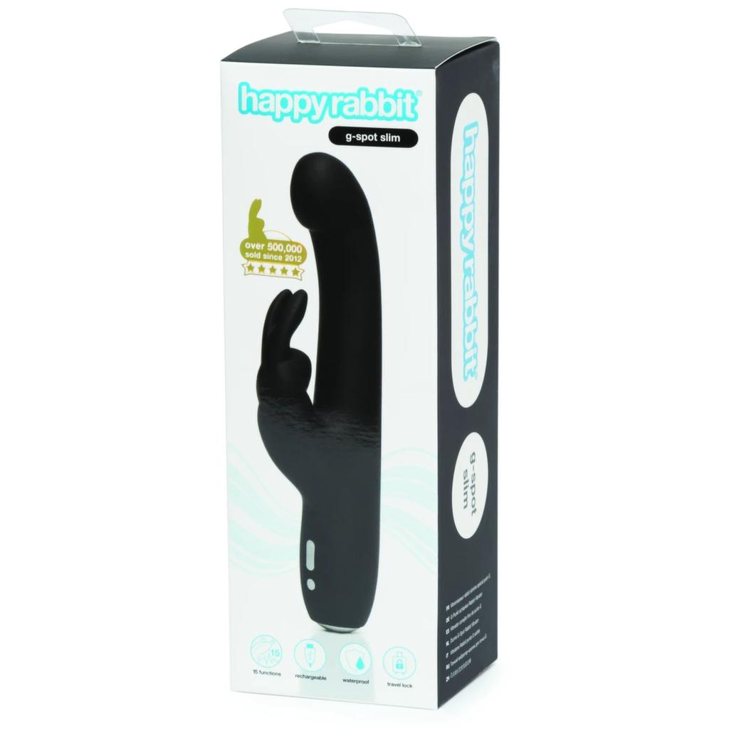 Vibrator - Happy Rabbit G-Spot Slim Black