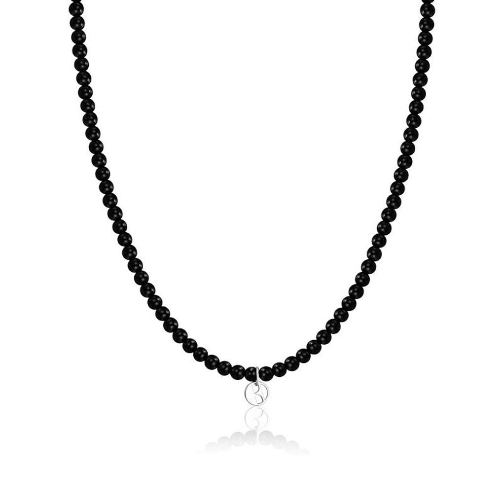 [ELLE Jewelry] Black Onyx Stone Necklace ELBRNN228