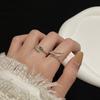 Plain Ring Full Of Diamonds, Stacked With Zir*****Pen Ring Set, Female Exquisite Geometric Temperament, Advanced Sense Index Finger Ring.