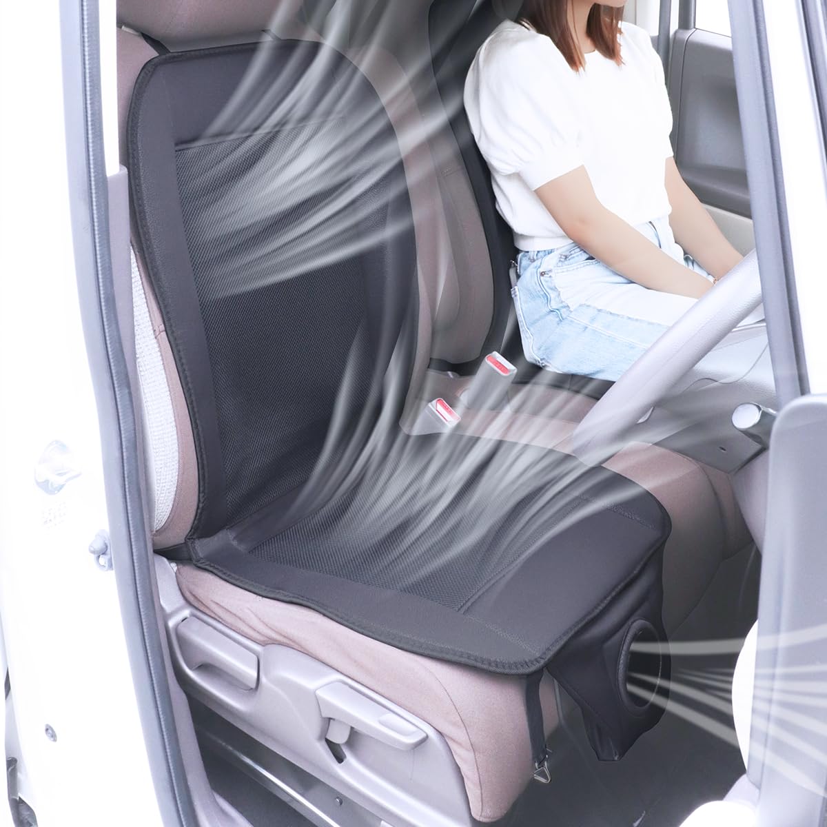 

WEIMALL Охлаждающее сиденье Охладитель автомобильного сиденья 12 В Мощный вентилятор для автомобилей Регулируемый контроллер воздушного потока Воздушное охлаждение Воздухопроницаемый Черный x Черный Не душный