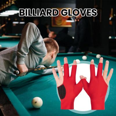 1 ks 3-prstové biliardové rukavice Protišmykové absorbujúce pot Priedušné Muži Ženy Snookerové tágo na pravú ruku Športové rukavice na biliard Príslušenstvo