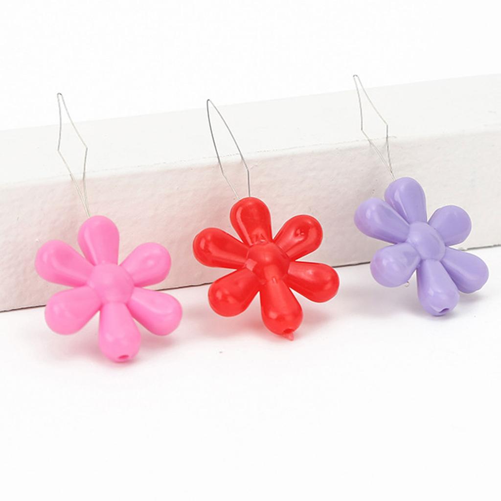 100 Pcs Flower Needle Threader Needle Threading Tool Sewing Accessories for Large Eye Needle Hand DIY Sewing