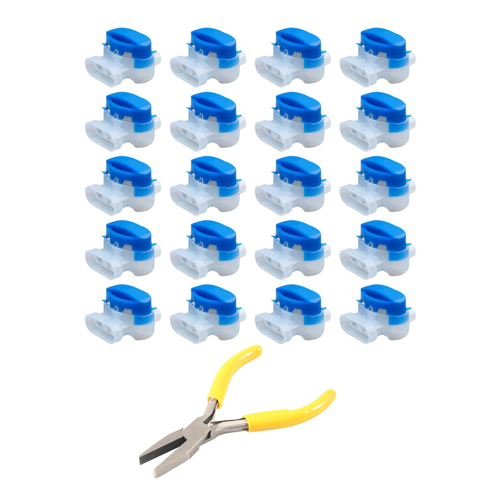 

Самозачищающиеся кабельные соединители Водонепроницаемый набор соединителей для кабелей от 22 до 14 AWG для роботизированных газонокосилок и ирригации 1