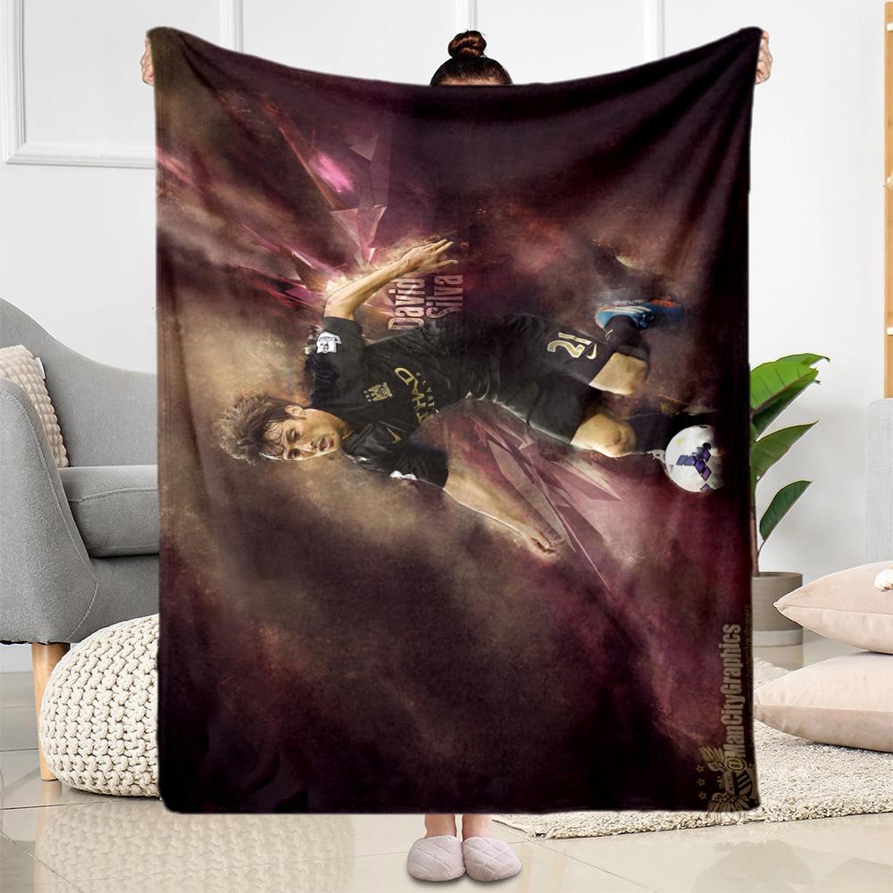 Chelsea Fc Player Action Blanket Warmthful Decor Suitable for Sofa Chair Seaside for All Seasons Stylish Decor