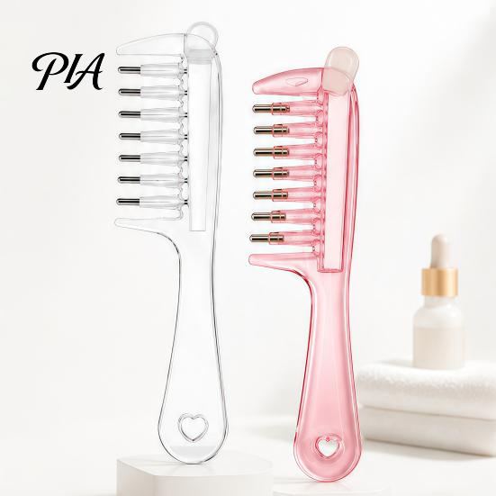 Portable Hair Essence Comb Refillable Oil Applicator Comb, Scalp Massaging Minoxidil Precision Treatment Brush Leak Proof Dispenser for Growth Liquid