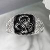Xiaomi Huitan Gorgeous Women Ring Scorpion Shaped Engraved Design Animal Hiphop Accessories for Party Club Statement Metal Jewelry