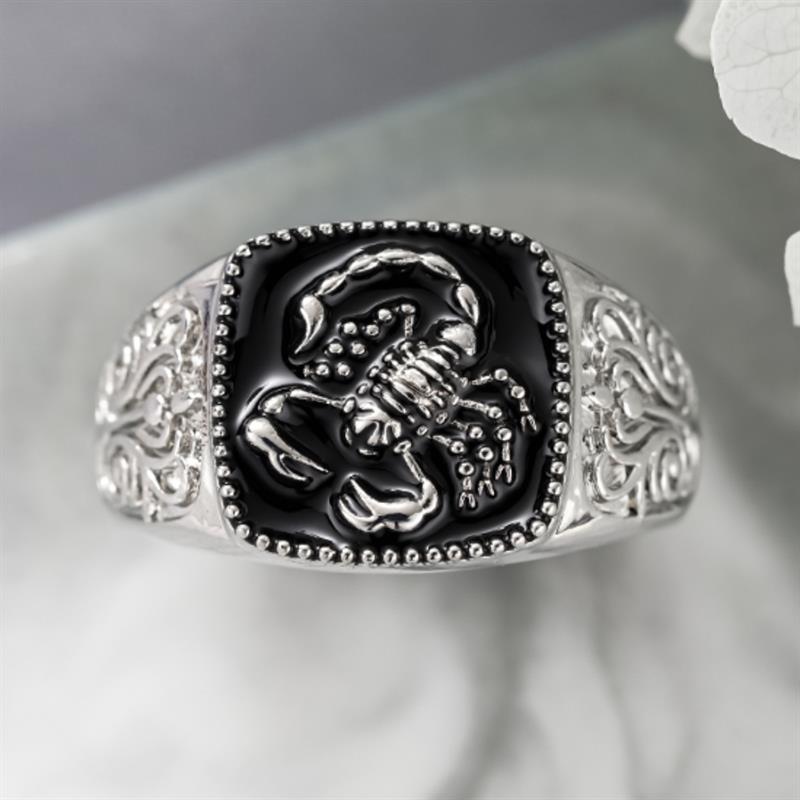 Xiaomi Huitan Gorgeous Women Ring Scorpion Shaped Engraved Design Animal Hiphop Accessories for Party Club Statement Metal Jewelry