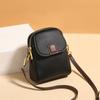 Head Layer Cowhide Women's Bag, Mobile Phone Bag, Women's Genuine Leather Crossbody Bag, Fashionable Multi Compartment Shoulder Bag