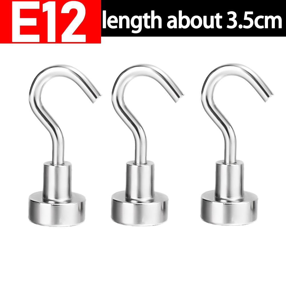 Strong Magnetic Hooks Multi-Purpose Metal Storage Pothook Kitchen Bar Refrigerator Key Magnet Hook Home Bathroom Mini Hangers