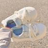 Girls' White Spring 2026 Breathable Thick-Sole Casual Sneakers, Non-Slip & Fashionable