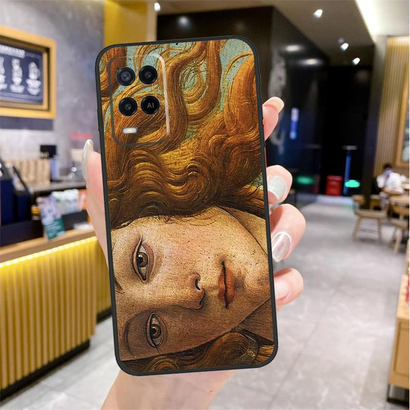 Art Painting Birth Of Venus Case For Oppo A96 A76 A16 A17 A18 A60 A80 A40 A38 A58 A78 A98 A94 A74 A54 A15 A57 A77 A5 Pro