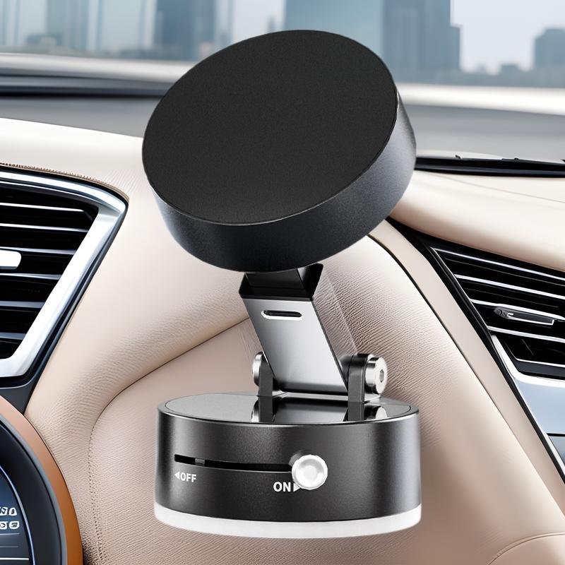 New vacuum adsorption car magnetic mobile phone holder, center console universal car mobile phone holder