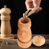 Wood Pepper Grinder Pepper Mill,Adjustable Coarseness 6/8/10 Inch Wooden Peppermill, Ceramic Grinding Mechanism Salt Mill