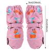Children Winter Rabbit Gloves Baby Girls Waterproof Windproof Snow Gloves Kids Boy Thick Warm Ski Mitten For 2-6 Years Old