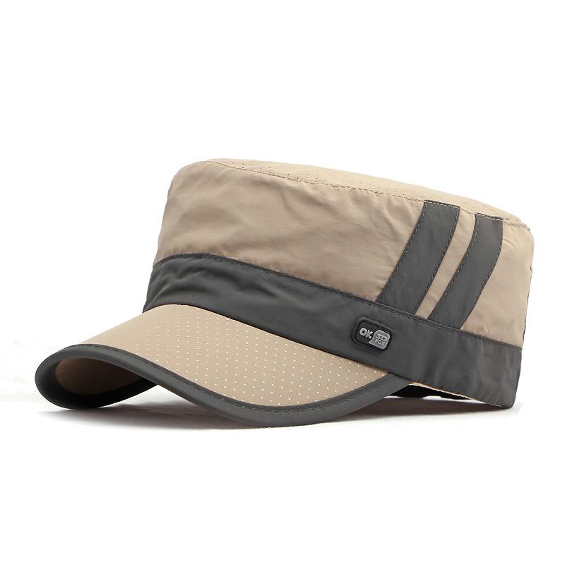 

Быстросохнущие военные кепки, мужская сезонная весна-лето, уличная шляпа от солнца, повседневная бейсбольная кепка дальнобойщика Snapback, кепка капитана, армейская плоская кепка 55-60cm хаки