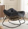Rocking Chair, Chenille Upholstered Accent Chair, Modern Rocking Chair for Children's Room for Living Room, Bedroom, Apartment