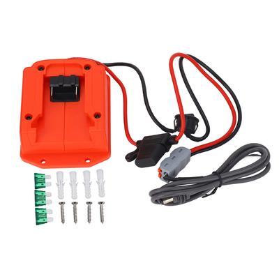 Stromkabel und Batterieadapter, 1 m langes Satelliten-Gleichstromkabel, 18-V-Batterieadapter mit Sicherungsdraht