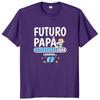 Future Papa 2024 T Shirt First Father Announces Dad Gift Clothing O-neck 100% Cotton Soft T-shirts EU Size