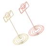 10PCS Table Number Holders Envelope Shape Metal Card Clips for Photo Menu Place Cards Restaurant Wed