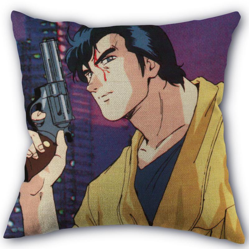 Custom Pillowcase City Hunter High Quality Home Textile Cotton Pillow Cover Wedding Decorative Pillow Cover Square 45X45cm 01-11