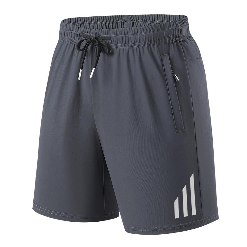 Ice Silk Shorts for Men In Summer, Thin Style, Quick Drying, Loose Fit, Plus Size, Sports and Fitness Casual Pants