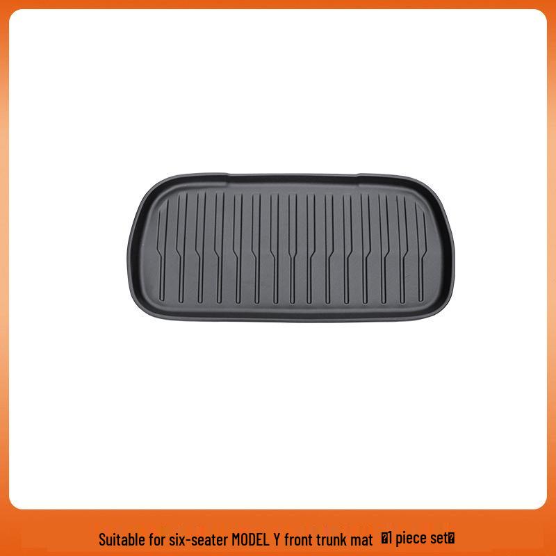 Tesla Model Y 6-Seater Front & Rear TPE Trunk and Seat Back Mats.