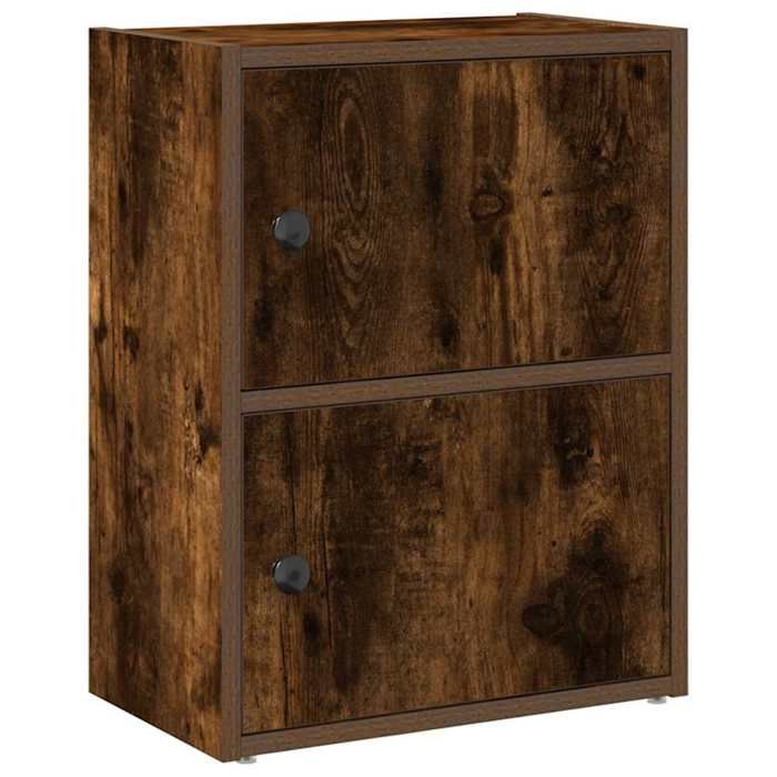 VidaXL Bibliothèque chêne fumé 40x24x52 cm bois d'ingénierie, étagère à livres, support de rangement, support à livres, 860359