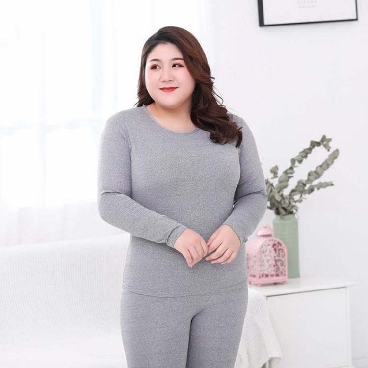 Set Termico Caldo 2 Pezzi Alta Qualità Taglie Forti Donna Long Johns Monocolore Set Sagomati M 10XL