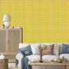 Yellow checkered wallpaper, yellow background for living room and bedroom 50x1000