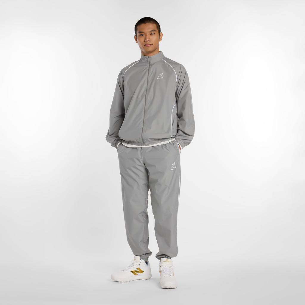 New Balance Shohei Ohtani Training Woven Jacket Sports Training Top and YST Size L Men's (MJ61P3WG), Windbreaker, Bottoms, (Slate Gray),